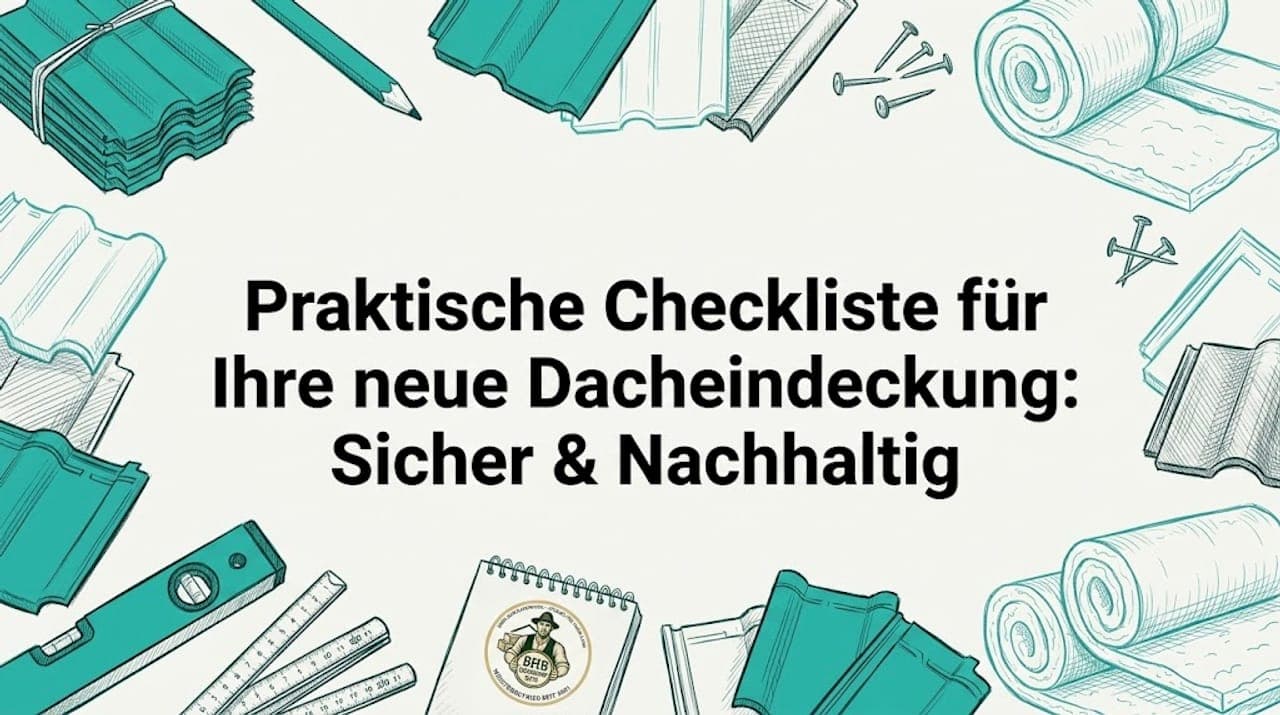 Praktische Checkliste für Ihre neue Dacheindeckung: Sicher & Nachhaltig