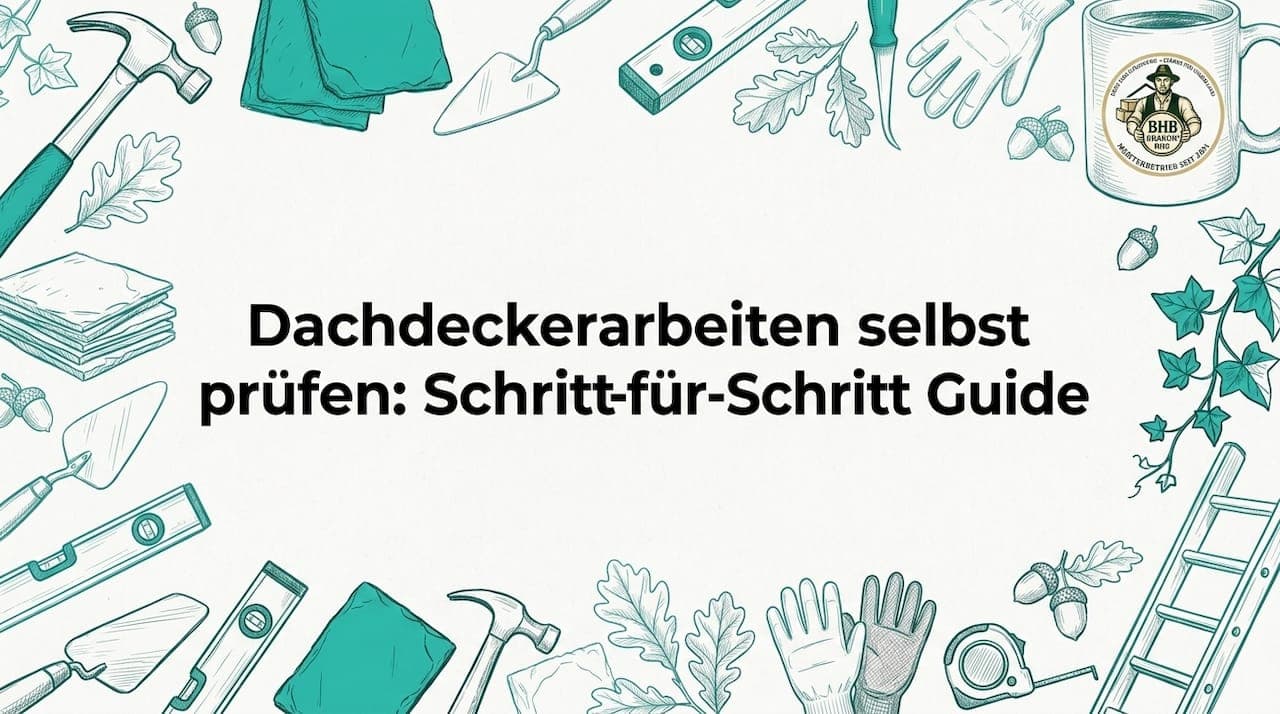 Dachdeckerarbeiten selbst prüfen: Schritt-für-Schritt Guide